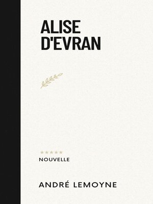 cover image of Alise d'Evran